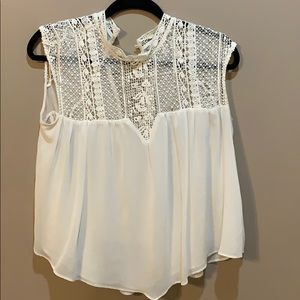 Zara Sleeveless Lace Shirt